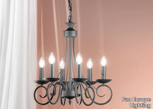 BEATRICE 6/8 - Metal chandelier _ Fan Europe Lighting