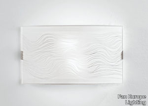 KARDIO - Satin glass wall light _ Fan Europe Lighting