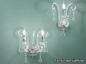 CRISTALLO - Glass wall lamp with crystals _ Fan Europe Lighting