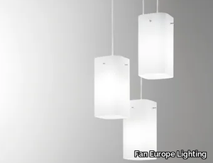 SQUARE - Opal glass pendant lamp _ Fan Europe Lighting