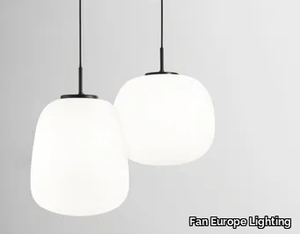 TOLOMEO - LED opal glass pendant lamp _ Fan Europe Lighting