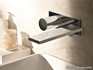 MILANO - D113A/E513B - Wall-mounted washbasin mixer with plate _ Fantini Rubinetti