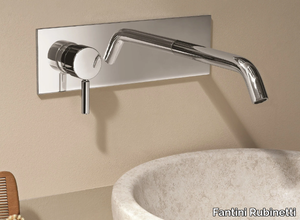 NOSTROMO - D013A/E313B - Wall-mounted washbasin mixer with plate _ Fantini Rubinetti