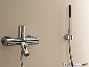 NOSTROMO - 1615 - Wall-mounted bathtub mixer with hand shower _ Fantini Rubinetti