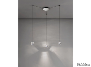 TRIPLA 3 SPOTS - LED crystal pendant lamp _ Fabbian