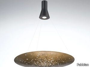 LENS F46 - LED metal pendant lamp _ Fabbian