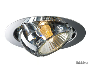 BELUGA COLOUR - Adjustable crystal and steel spotlight _ Fabbian