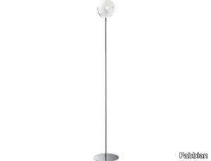 BELUGA WHITE - Adjustable chrome plated floor lamp _ Fabbian