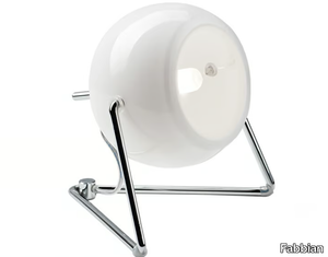 BELUGA WHITE - Adjustable chrome plated table lamp _ Fabbian