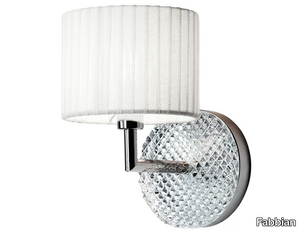 DIAMOND SWIRL - Chrome plated wall lamp _ Fabbian