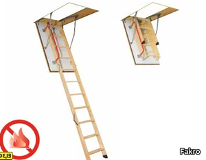 LWF - Wooden loft ladder - Fire-resistant _ Fakro