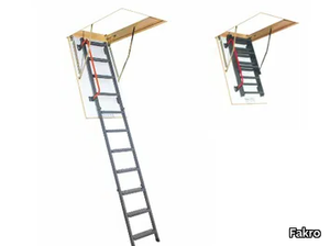 LWM-K - Loft ladder with metal handrail _ Fakro