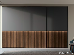 HALLEY - Wardrobe with sliding doors with drawers _ Febal Casa