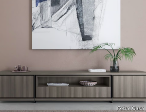 OLIMPIA - Melamine-faced chipboard sideboard with doors _ Febal Casa
