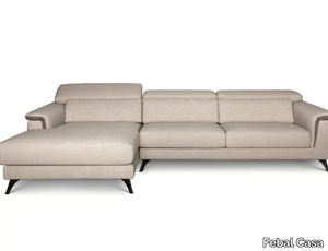 PLATEALE 02 - Recliner fabric sofa with chaise longue _ Febal Casa