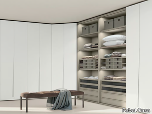 ELITE - Corner melamine-faced chipboard wardrobe _ Febal Casa