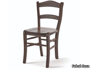 TRENTO - Solid wood chair open back _ Febal Casa