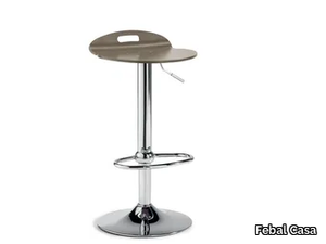 BRENT - Height-adjustable stool with footrest _ Febal Casa