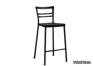 ERWIN - Stool with footrest with back _ Febal Casa