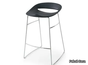 URBAN - Polypropylene stool with footrest _ Febal Casa