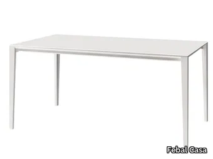 BOSTON - Extending rectangular aluminium and wood table _ Febal Casa