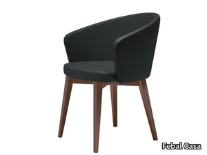 KICCA - Fabric chair with armrests _ Febal Casa