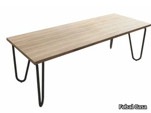M-LEG - Rectangular melamine-faced chipboard table _ Febal Casa