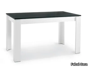 NEBRASKA - Extending rectangular melamine-faced chipboard table _ Febal Casa