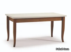 NUOVA ZELANDA - Rectangular wood veneer table _ Febal Casa