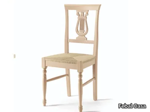 SCIACCA - Solid wood chair open back _ Febal Casa