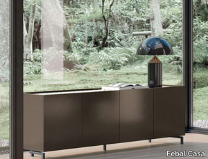 LEAF - Melamine-faced chipboard sideboard with doors _ Febal Casa