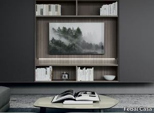 TRENTA 06 - Bookcase with TV stand _ Febal Casa