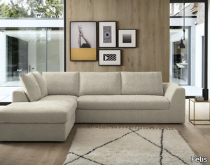 ASTON - Corner 5 seater fabric sofa bed _ Felis