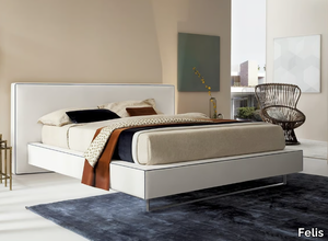 BOWIE - Fabric storage bed with upholstered headboard _ Felis