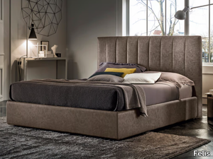 CLYDE - Fabric double bed with upholstered headboard _ Felis