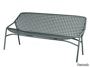 CROISETTE - Aluminium garden bench with back _ Fermob