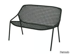 CROISETTE - Aluminium garden bench with back _ Fermob