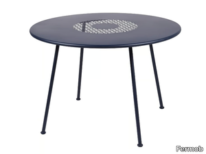 LORETTE - Round steel garden table _ Fermob