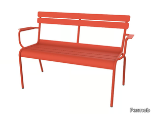 LUXEMBOURG - Aluminium garden bench with back _ Fermob