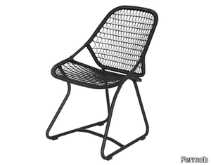 SIXTIES - Sled base aluminium garden chair _ Fermob