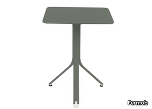 REST'O - Square metal garden table _ Fermob