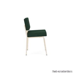 Monday dining chair no arms - sand frame - Cube Green - 58