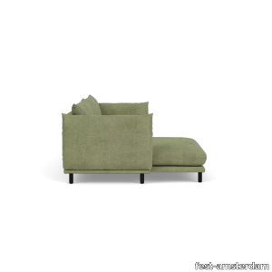 Frankie Corner Sofa Divan - left - Cube Light green - 55