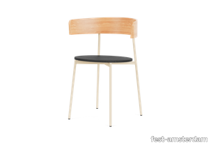 Friday dining chair with arms - sand frame - natural back (no upholstery) - Natural