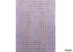 CLASSIC PURPLE - Rectangular handmade rug _ Feyyn