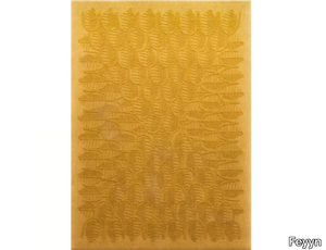 FEATHERS YELLOW - Rectangular handmade rug _ Feyyn