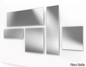 MIRAGE - Rectangular wall-mounted mirror _ Fiam Italia