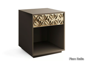 ECHO - Wood and glass bedside table _ Fiam Italia