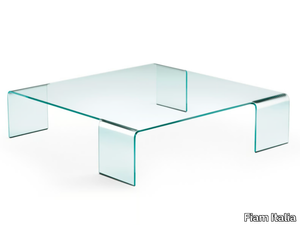 NEUTRA - Square glass coffee table _ Fiam Italia