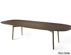 CORAL BEACH - Table with painted metal base and glass top _ Fiam Italia